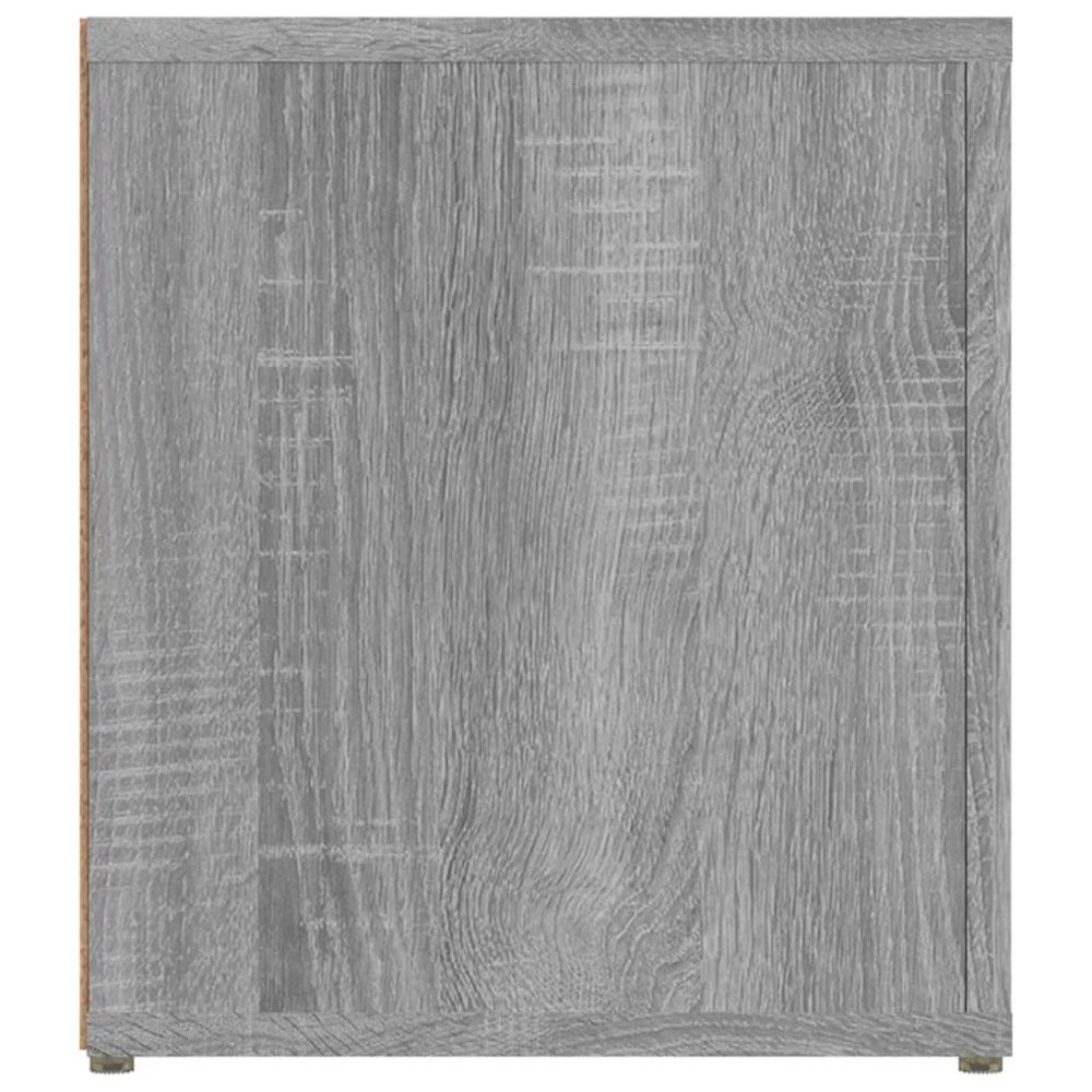 vidaXL Single Door 2 Shelf Grey Sonoma TV Cabinet Set of 2 Image 8