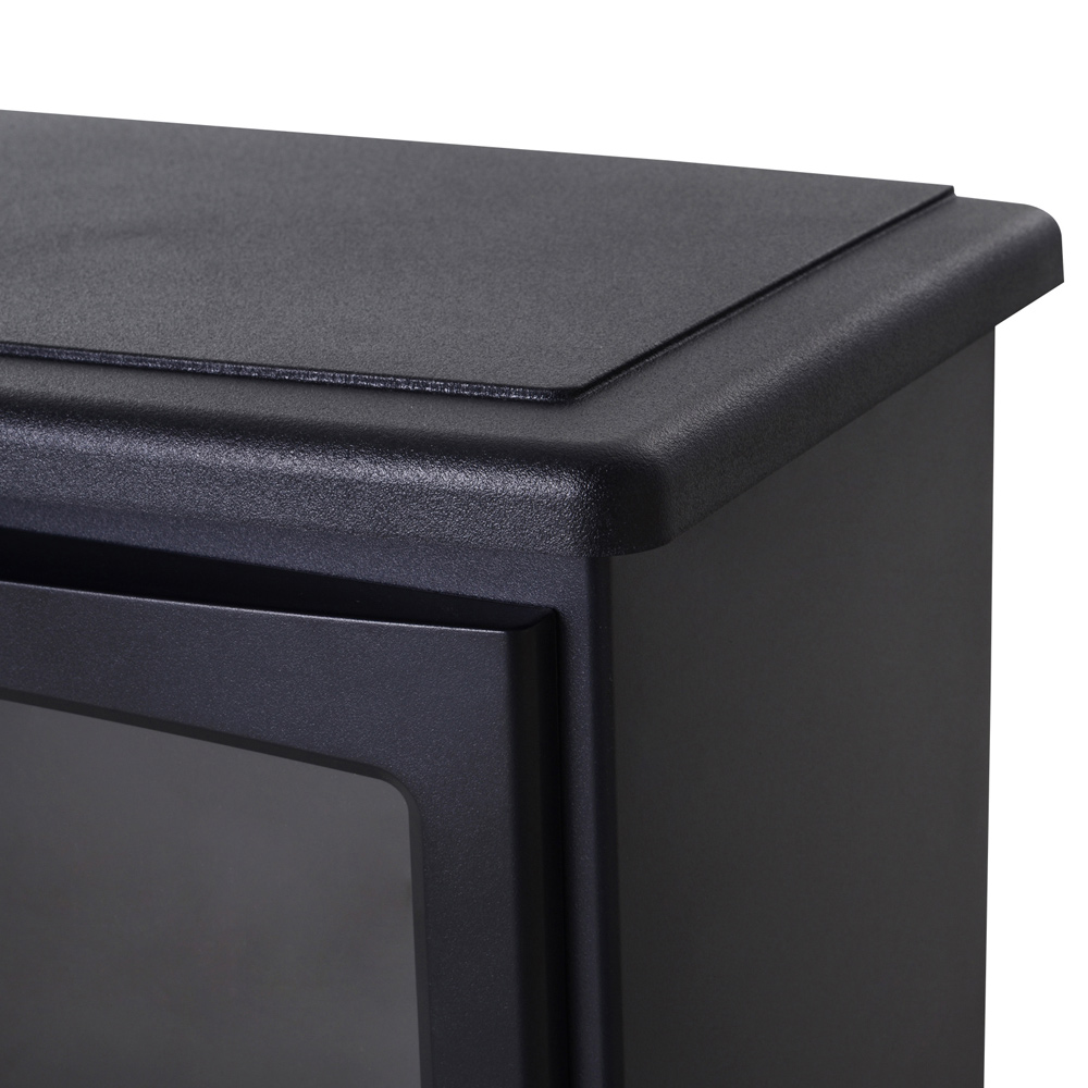 HOMCOM Ava Black Flame Effect Electric Heater 1850W Image 4