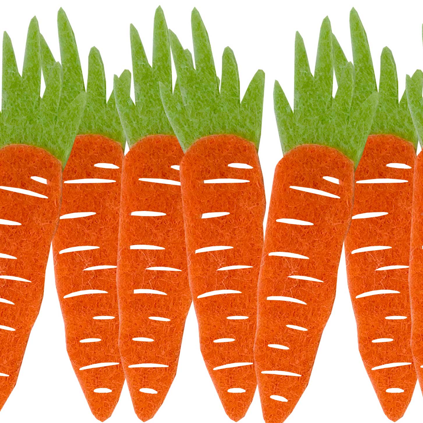 Wilko Easter Decorative Felt Carrots 8 Pack Image 2