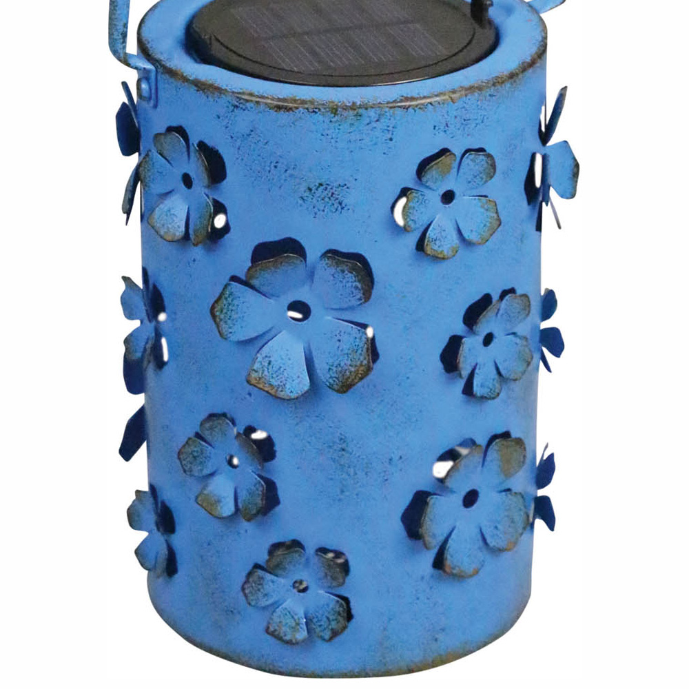 Luxform Global Blue LED Garden Solar Daisy Flower Lantern Image 4