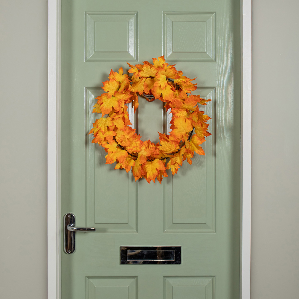 Samuel Alexander Faux Bright Autumn Wreath 50cm Image 2