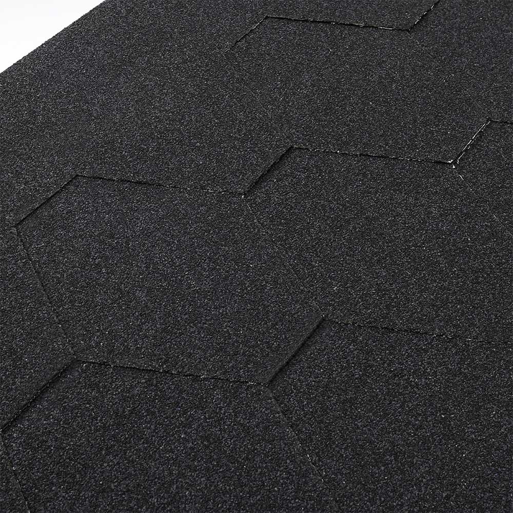 Living And Home Black Self-Adhesive Asphalt Shingles Bitumen Roofing 330 x 1000cm Image 4