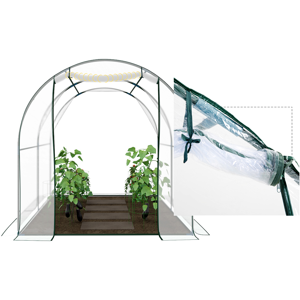 Outsunny Walk In Transparent Greenhouse Image 6