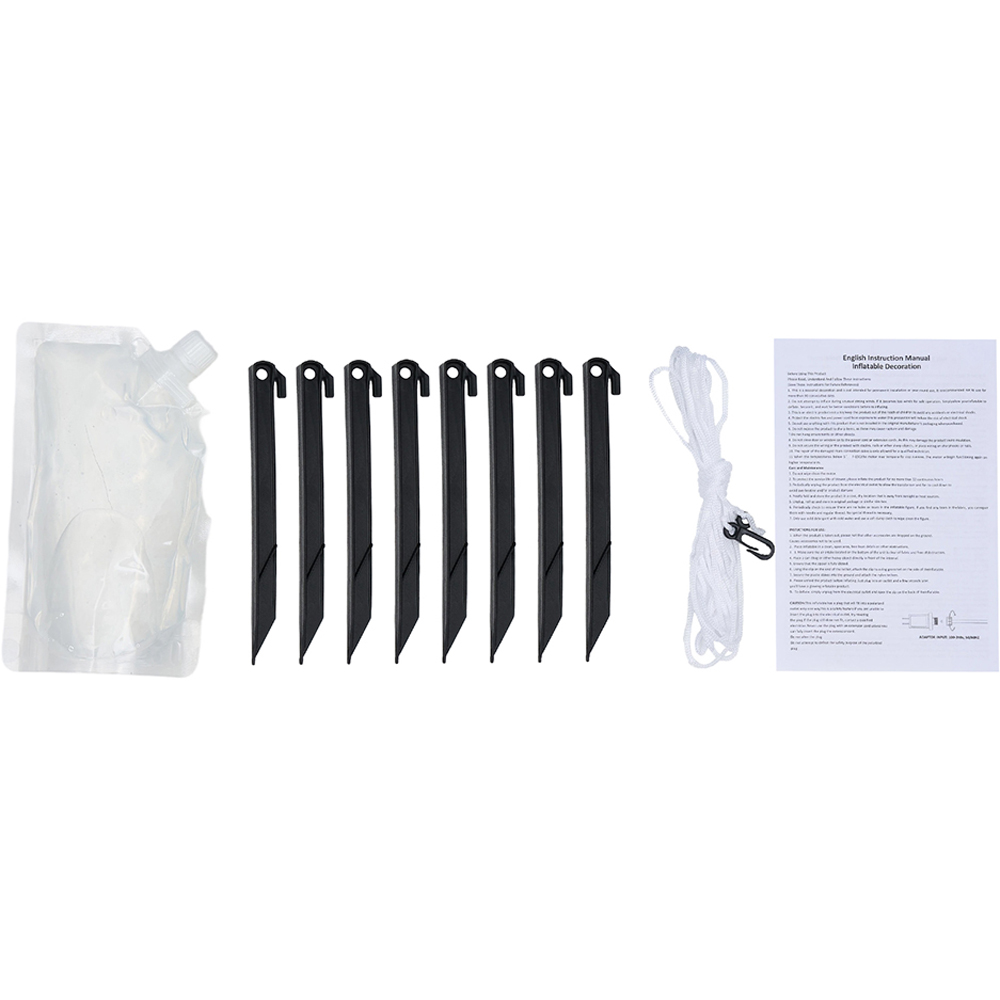 Living and Home Inflatable Santa Snowman and Elf Scene LED Christmas Decoration 7.2ft Image 4