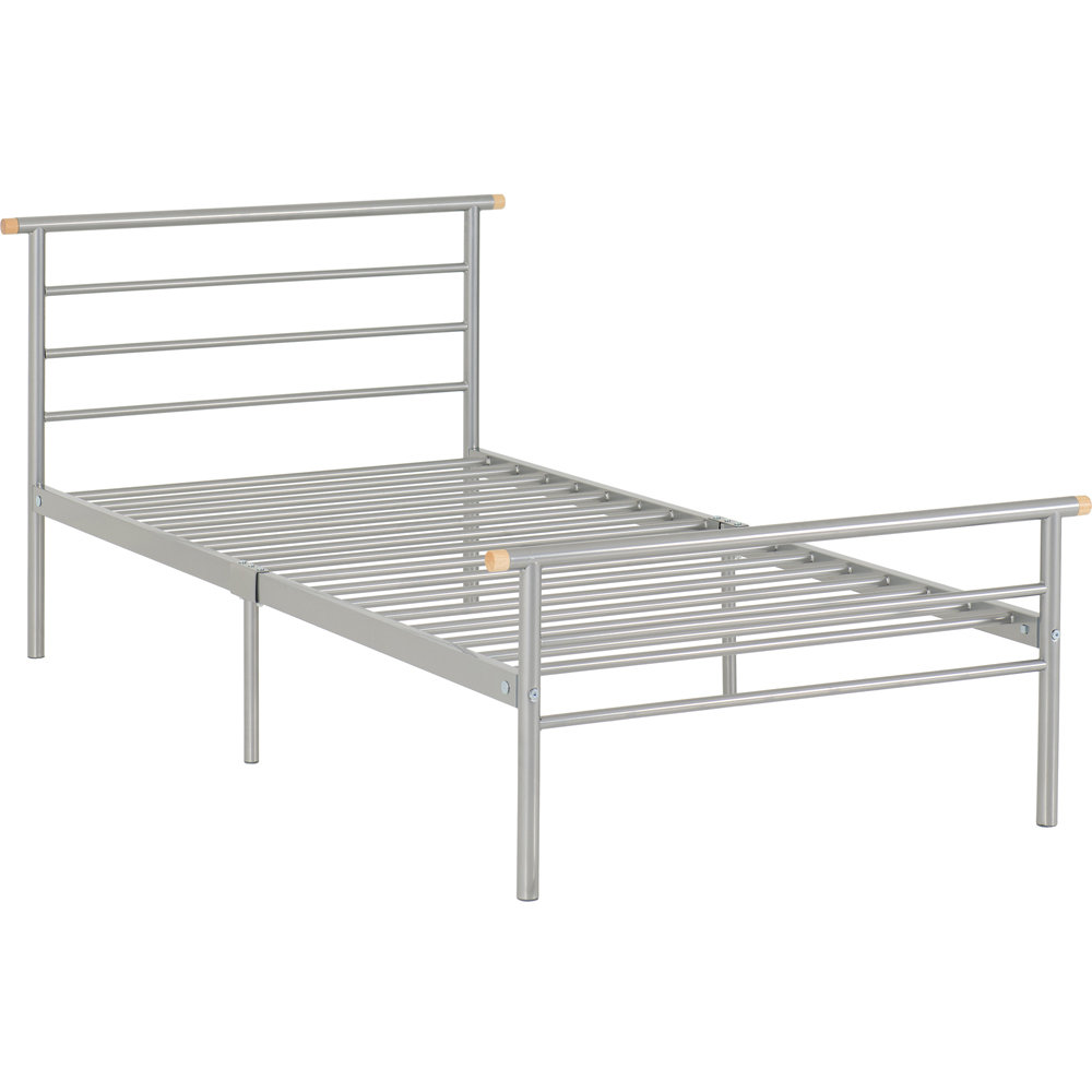 Seconique Orion Single Silver Bed Image 2