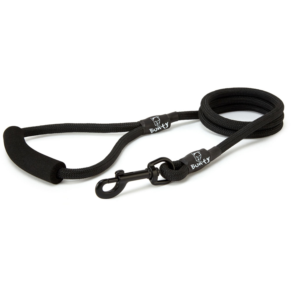 Bunty Medium Black Rope Lead Image 3