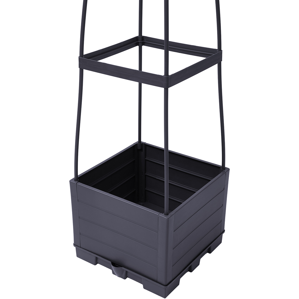 Living and Home Raised Garden Bed Planter Box with Trellis for Climbing Box 140cm Image 4