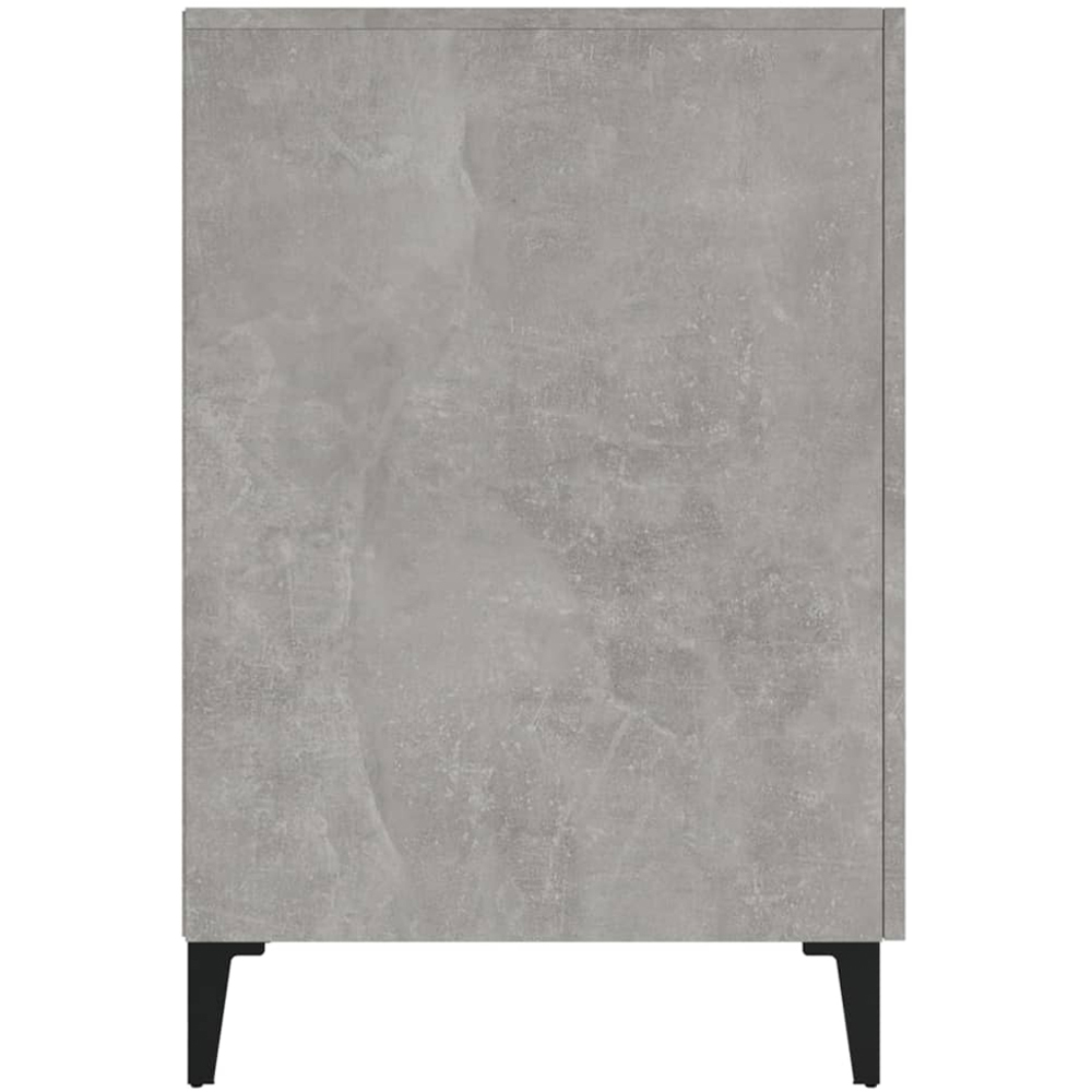 vidaXL 2 Door Computer Desk Concrete Grey and Black Image 6
