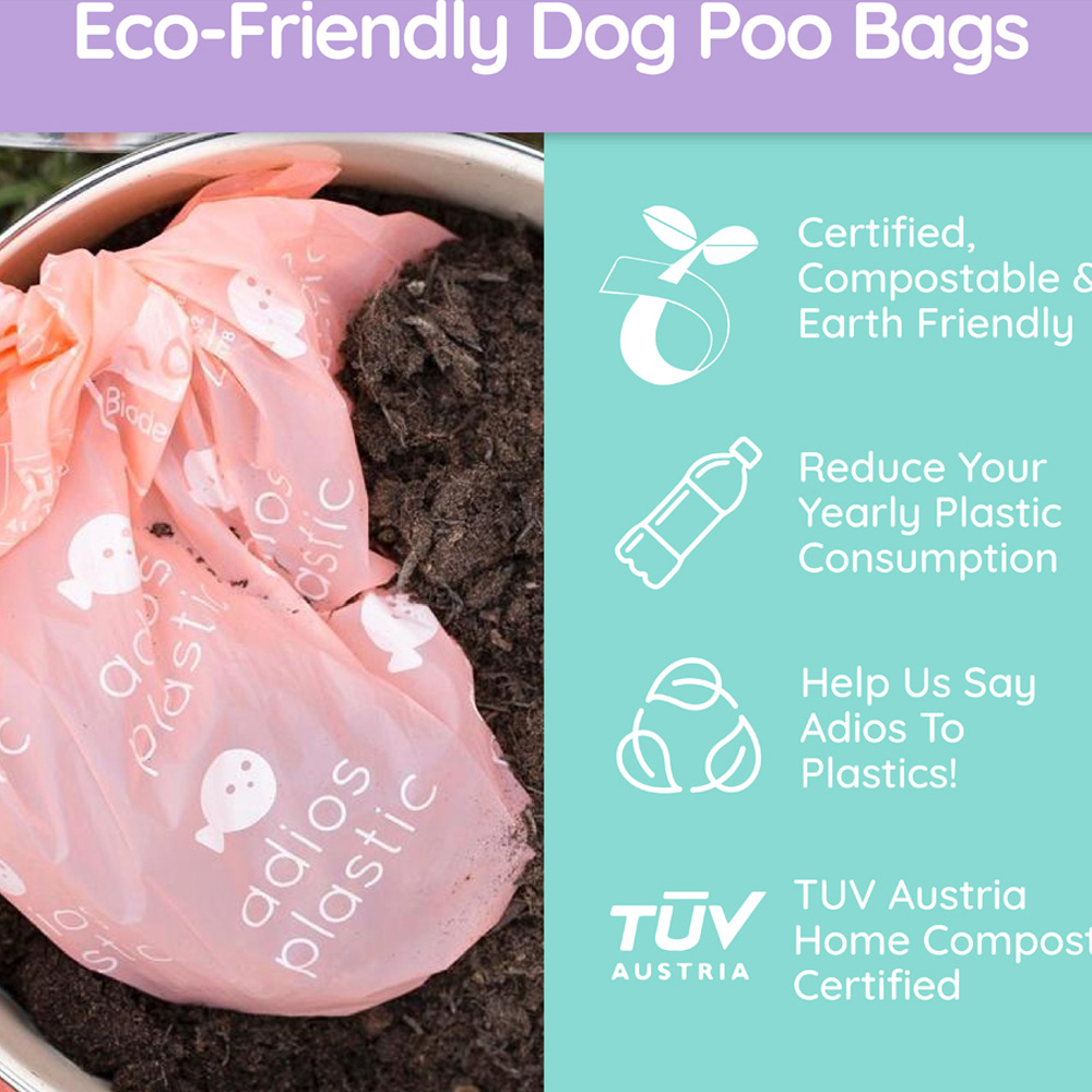 Adios Rainbow Poo Bags 4 Pack Wilko