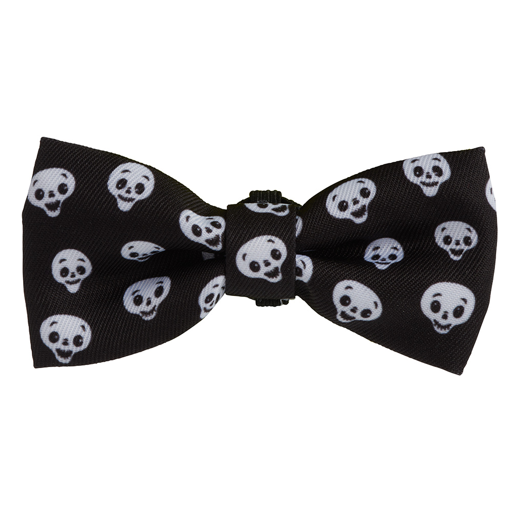 Wilko Halloween Pets Skull Bow Tie for Dogs Image 1