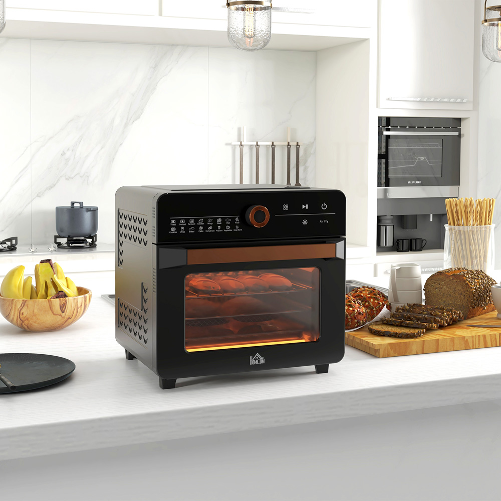 HOMCOM 800-169V70BK Black 20L Air Fryer Oven Image 2