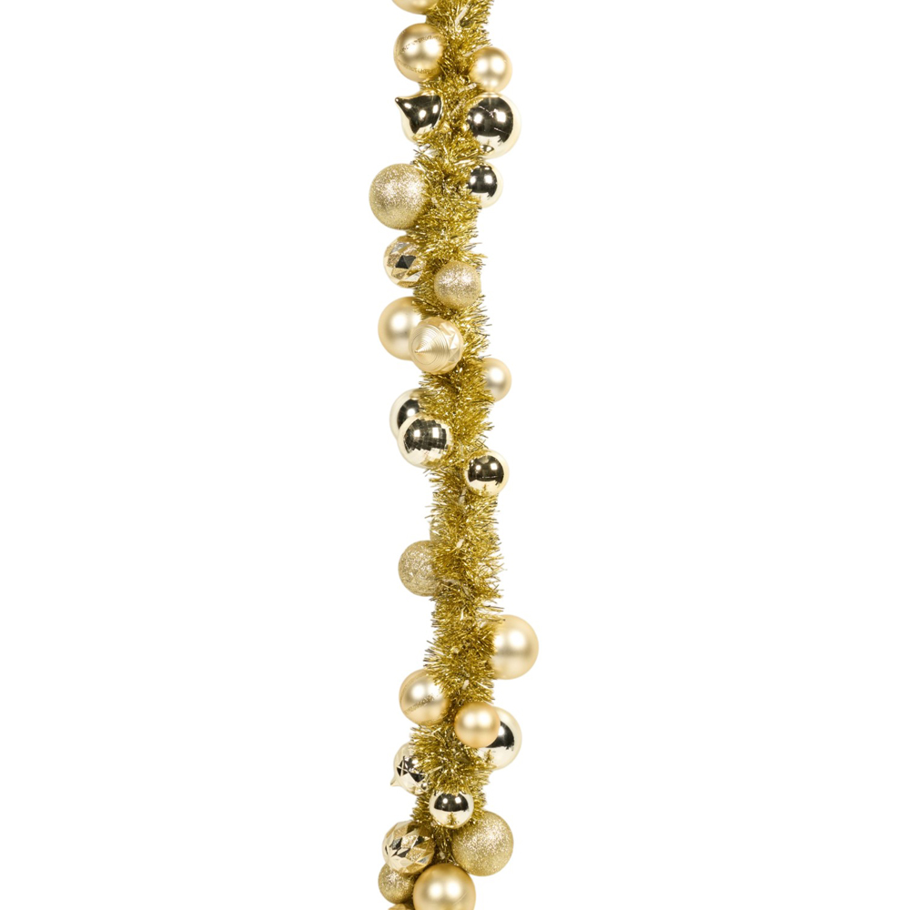 Tinsel LED Bauble Garland - Red Image 5