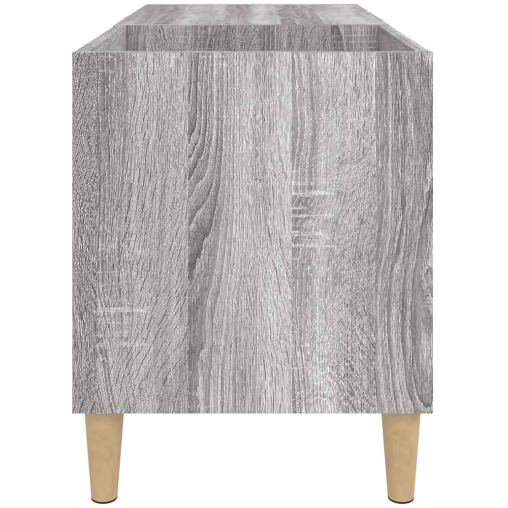 vidaXL 2 Shelf Grey Sonoma Record Cabinet Image 5