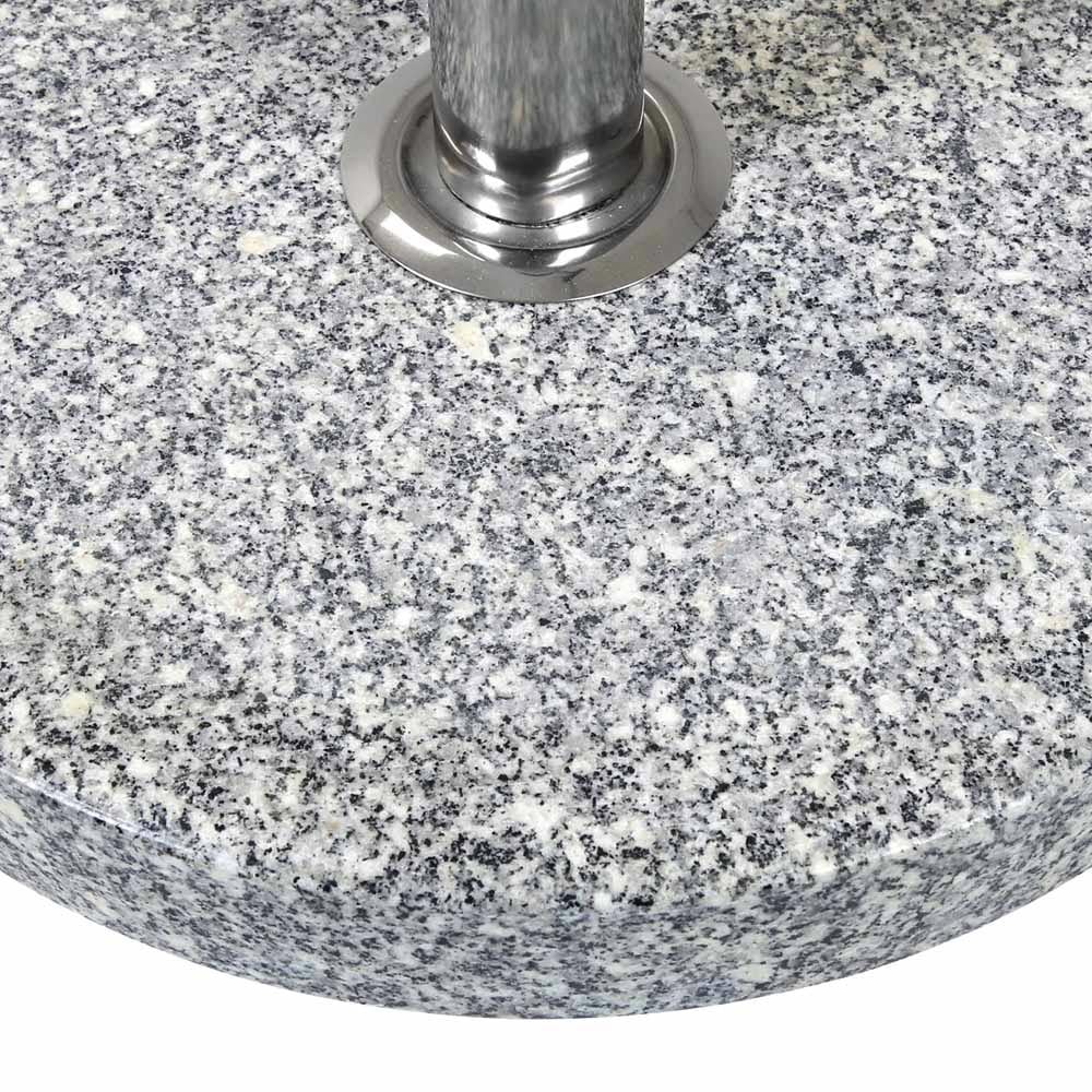 Charles Bentley Grey Round Granite Parasol Base 15kg Image 3
