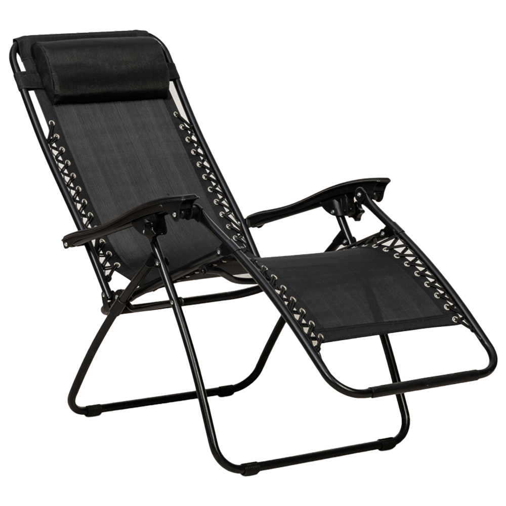 Royalcraft Set of 2 Black Zero Gravity Relaxer Chairs Image 2