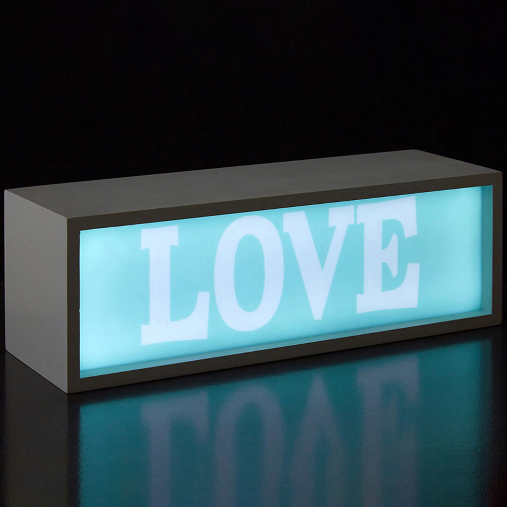 Premier Housewares Love LED Light Box Image 2