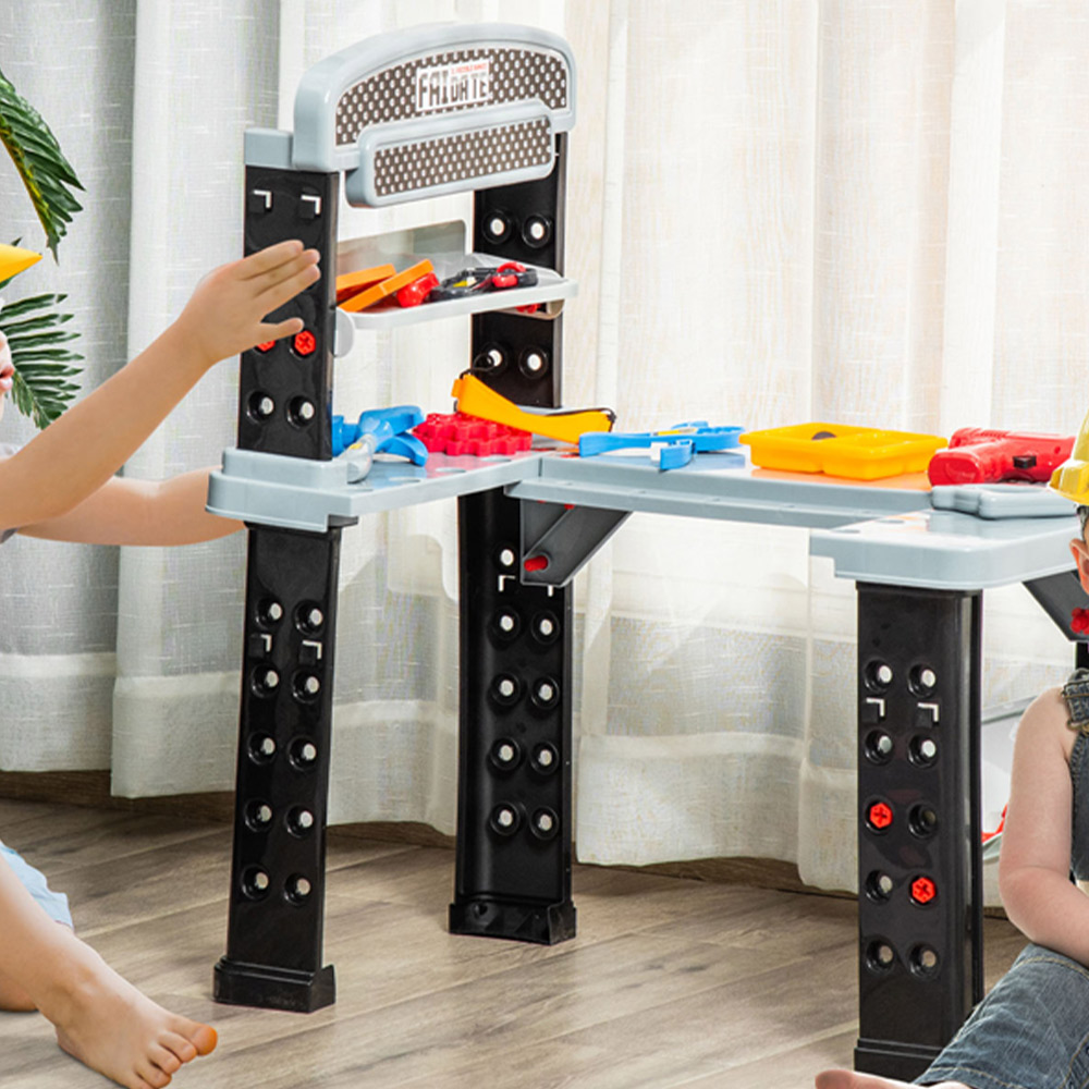 Kids 79 Toy Tool Workbench Play Set Wilko