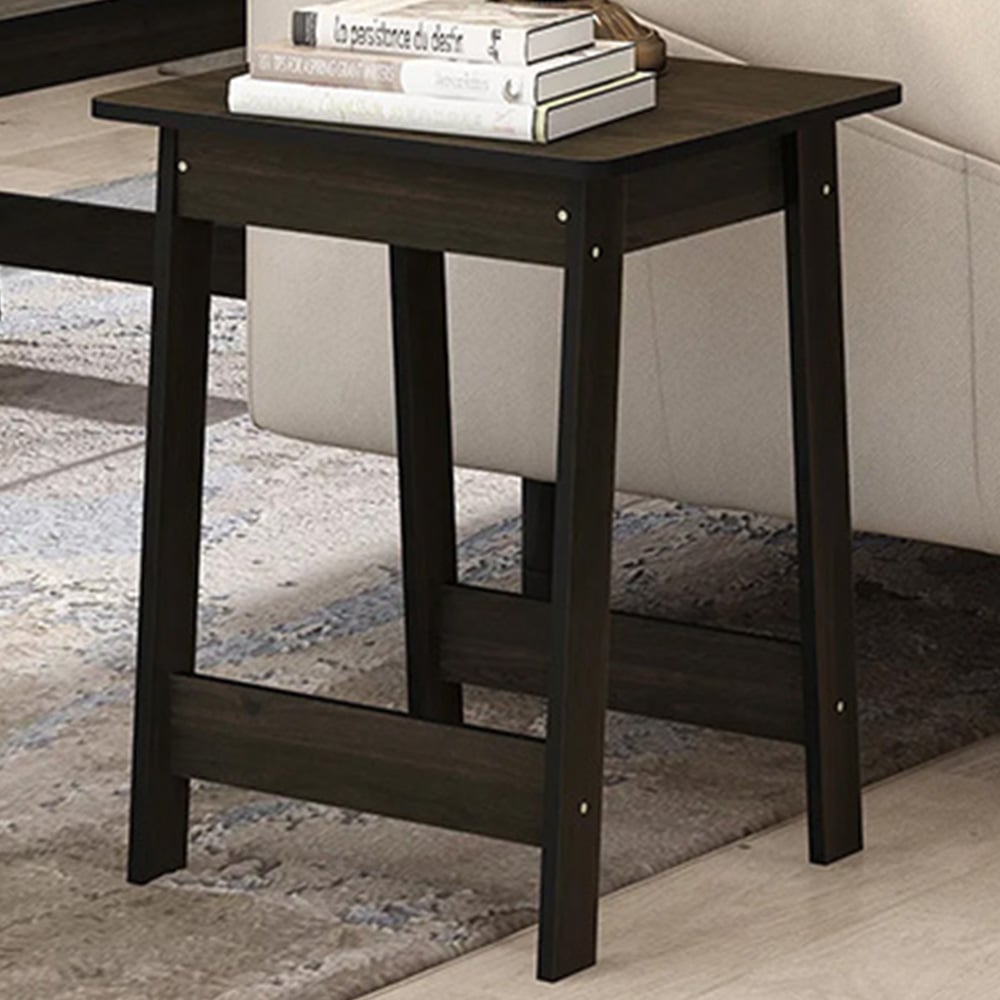 Walplus Espresso Beginning End Table Image 1