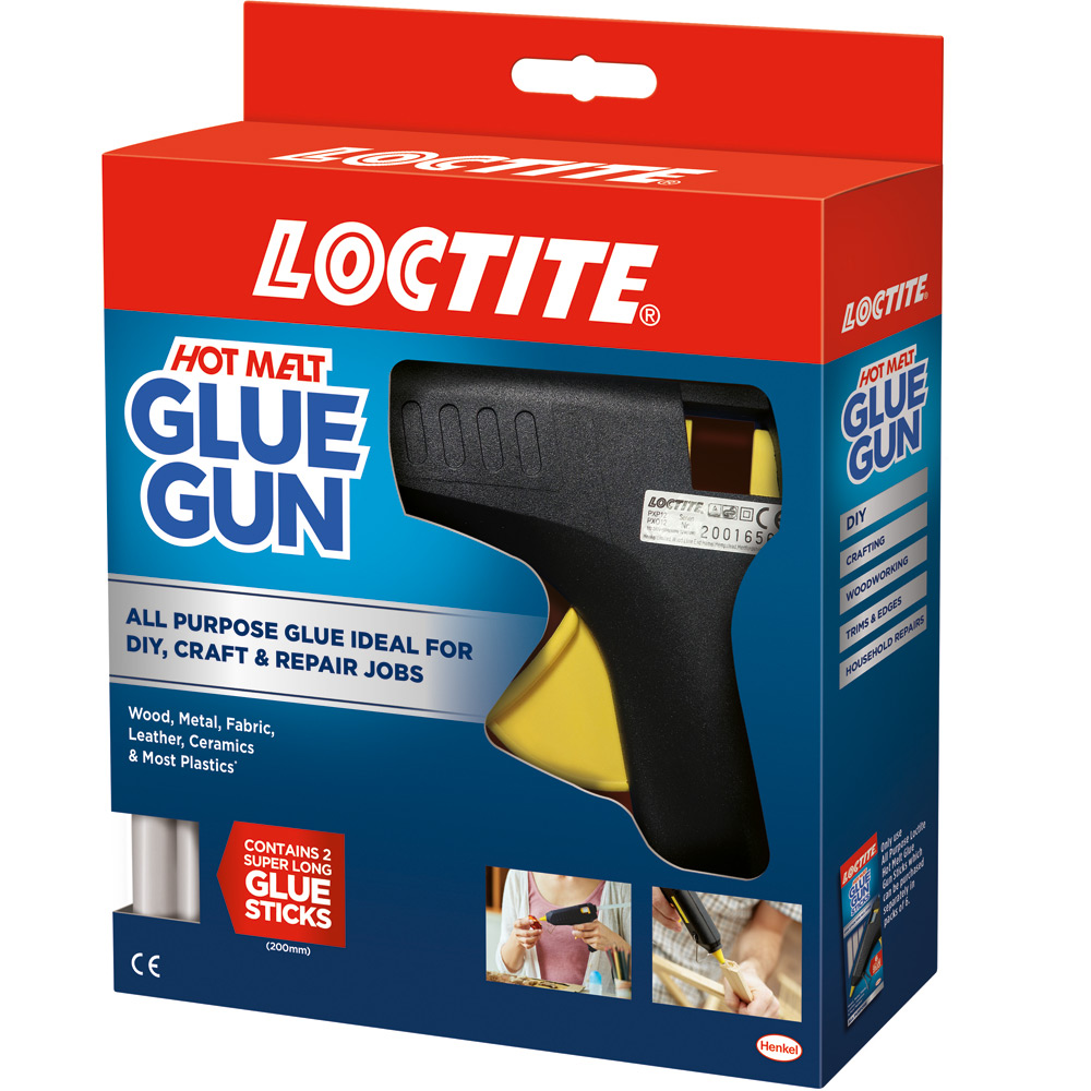Loctite High Performance Glue Gun and 2 Refill Sticks Wilko