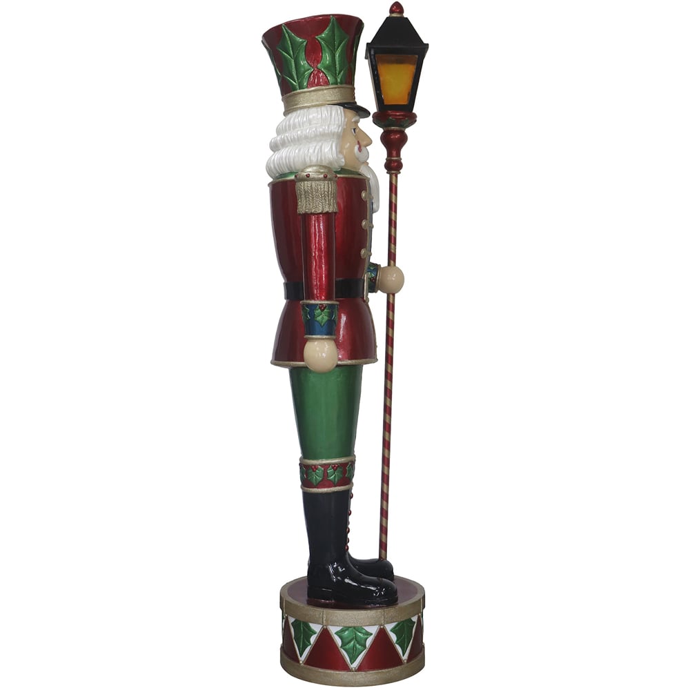 The Christmas Centre Traditional Holly LED Nutcracker with Lantern 180cm Image 4