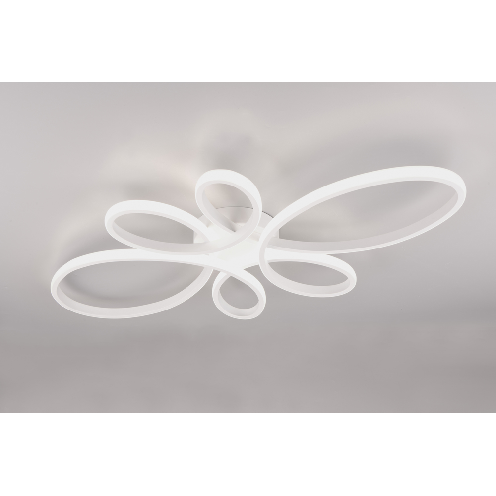 TRIO Fly White Matt Integrated LED Ceiling Light Image 3