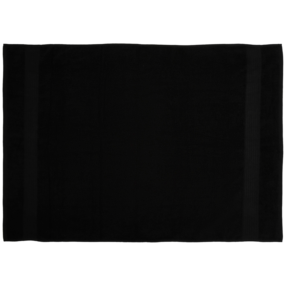 Wilko Supersoft Cotton Black Bath Sheet Image 3