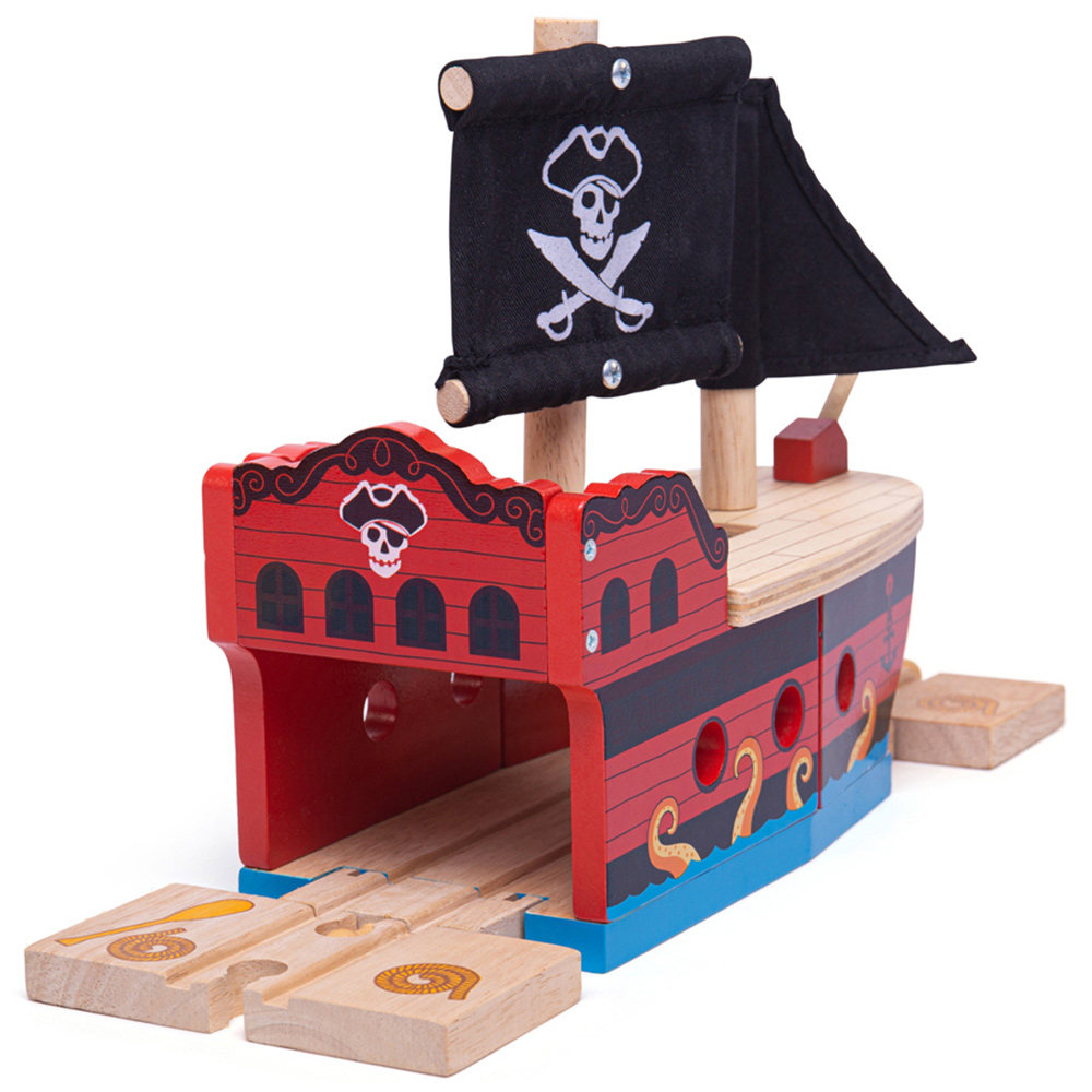 Bigjigs Rail Pirate Galleon Tunnel Image 1