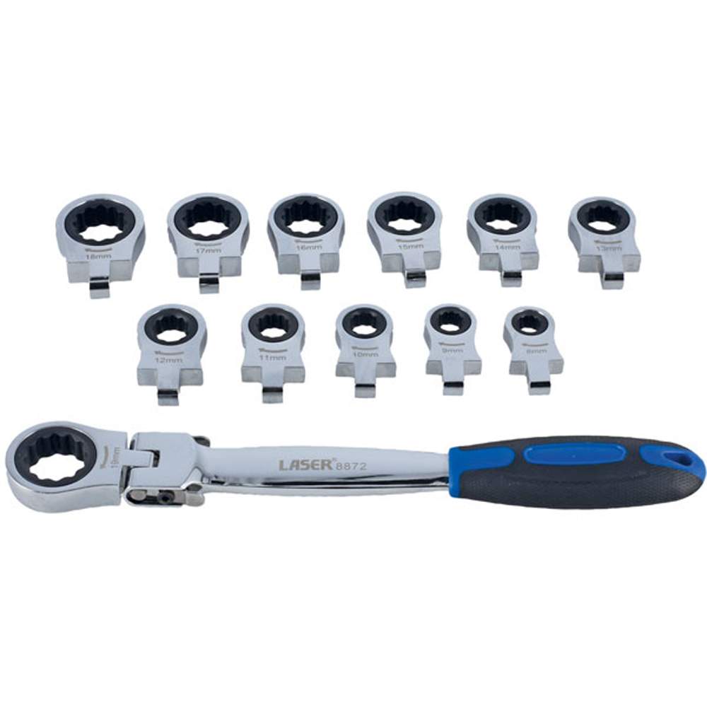 Laser 8872 Multi Head Ratchet Spanner Set Image 4