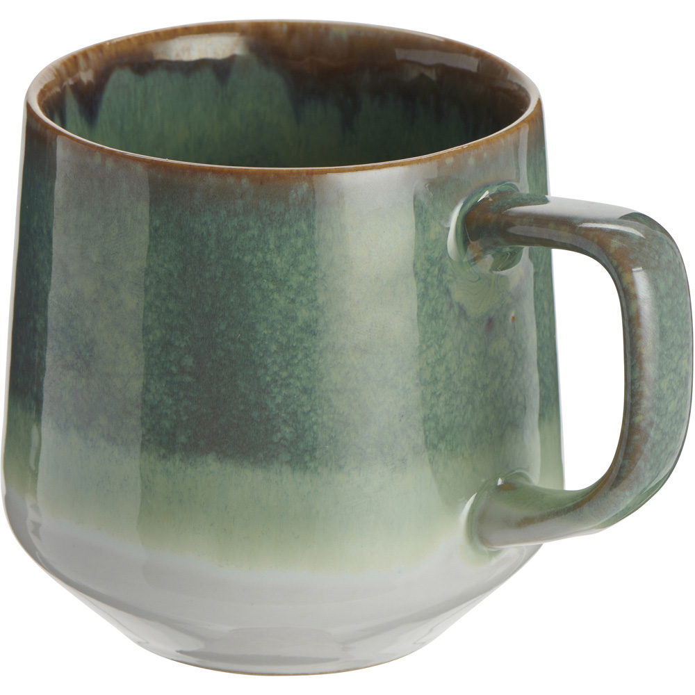 Wilko Green Chunky Reactive Glaze Mug Image 2