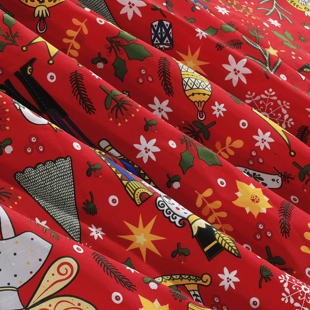Velosso Single Red Nutcracker Duvet Set Image 3