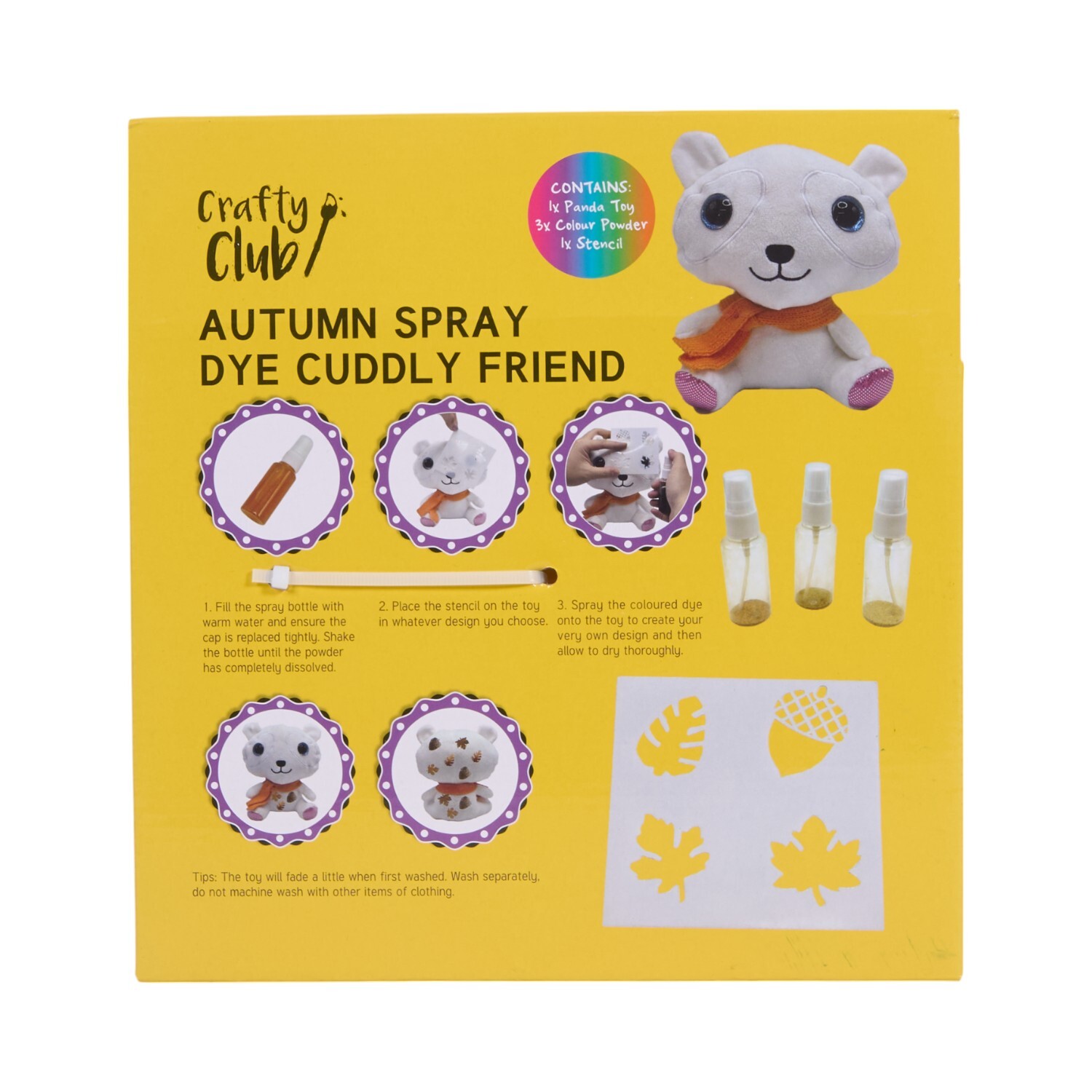 Autumn Spray Dye Cuddly Friend Kit White Image 3