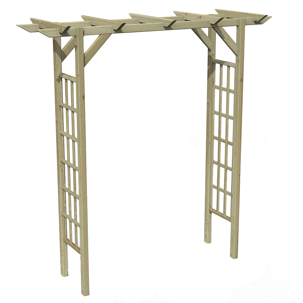Forest Garden 6.8 x 2.4ft Classic Flat Top Arch Image 2