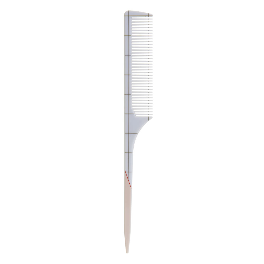 Wilko Plastic Pin Tail Comb Trend Image