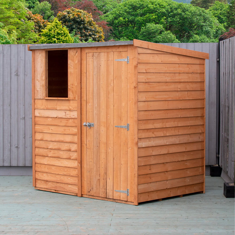Shire 6 x 4ft Dip Treated Overlap Pent Shed Image 2