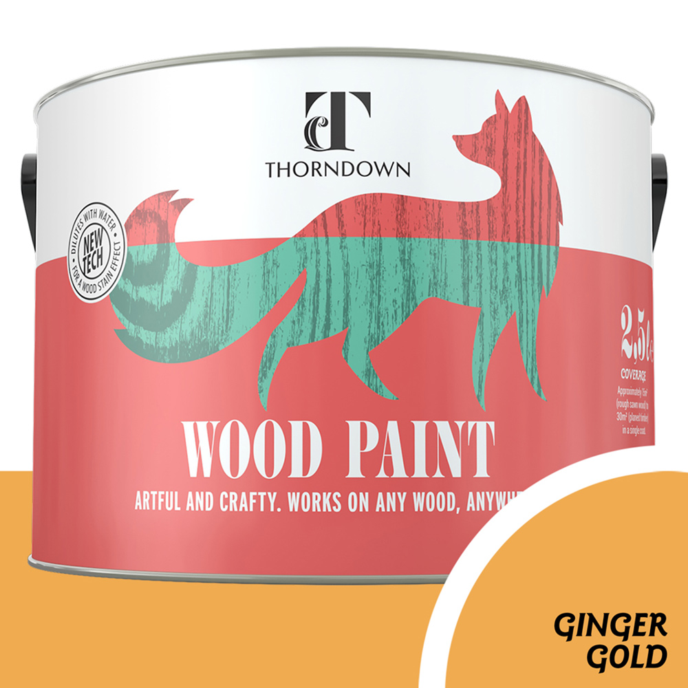 Thorndown Ginger Gold Satin Wood Paint 2.5L Image 3