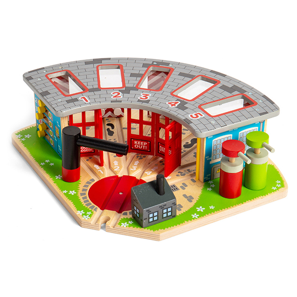 Big Jig Toys Rail 5 Way Engine Shed Image 3