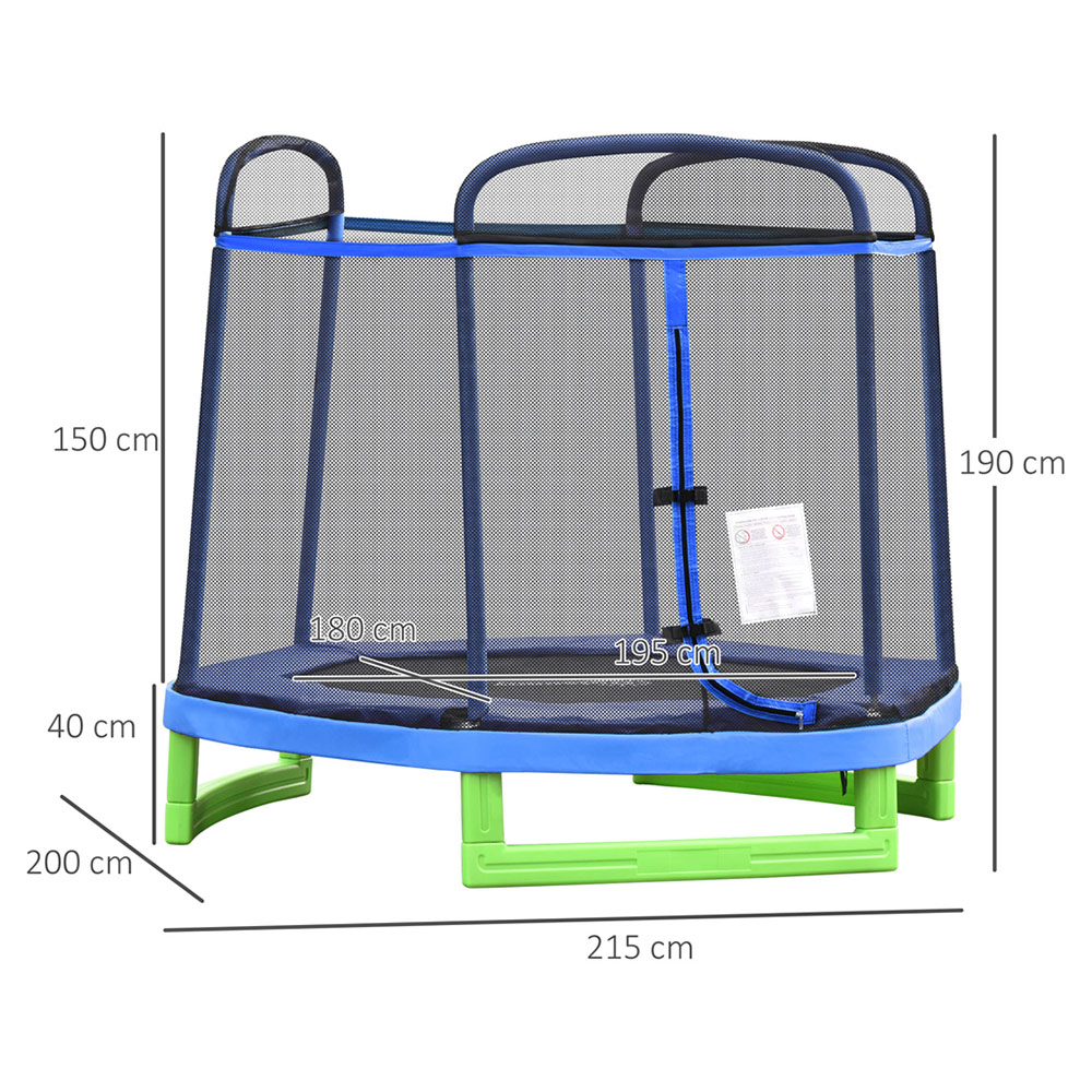 Kids Trampoline with Safety Enclosure Net Image 6