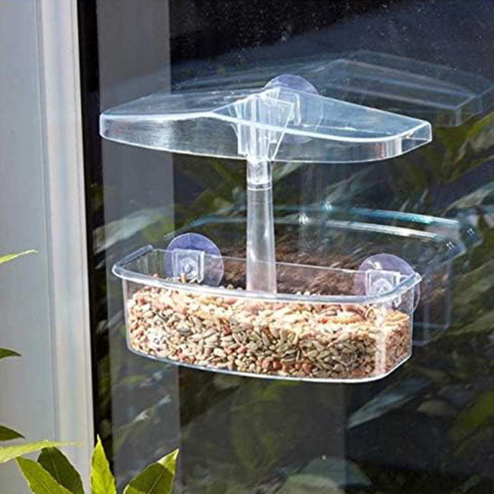 Marco Paul Large Perspex Window Watching Bird Feeder Image 2