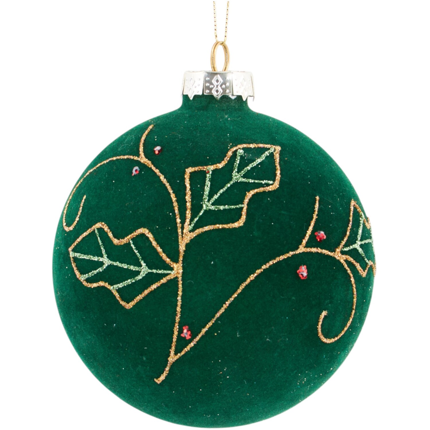 Flocked Pattern Bauble Image 6