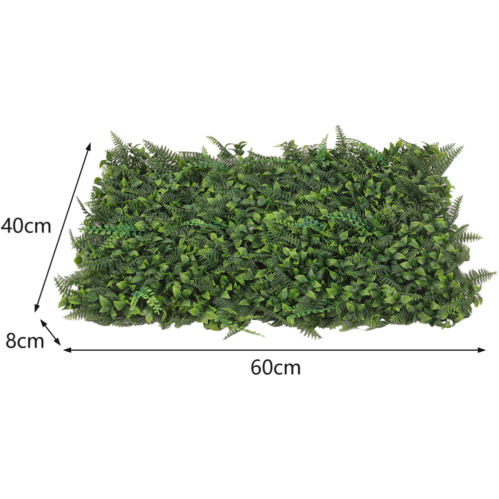 Living and Home Dark Green Artificial Plant Hedge Wall Panel 60 x 40cm Image 7