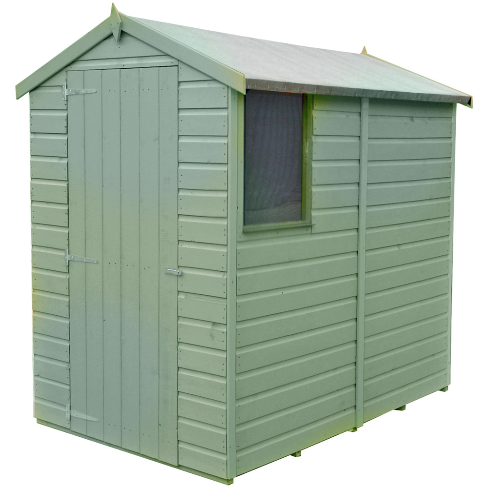Shire Shetland 6 x 4ft Apex Pressure Treated Tongue and Groove Shed Image 1