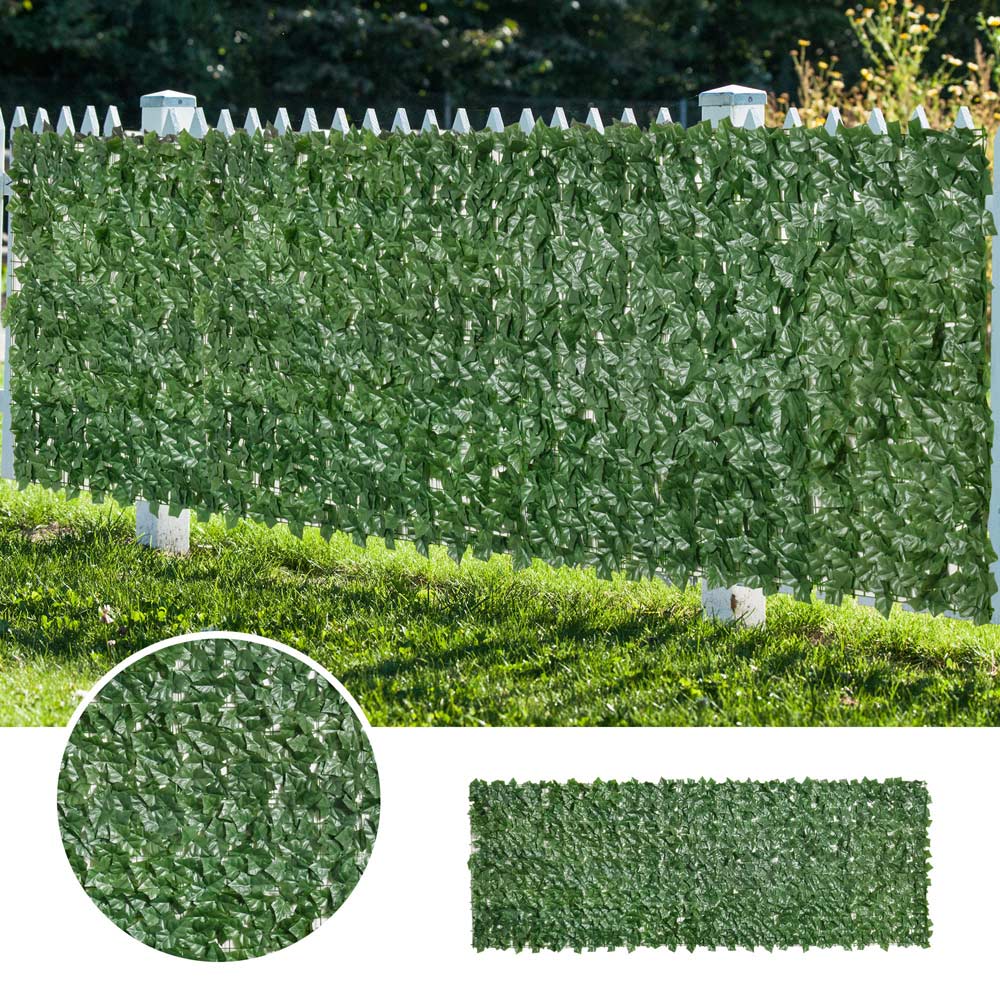 Outsunny Artificial Leaf Hedge Screen Fence Panel Image 6
