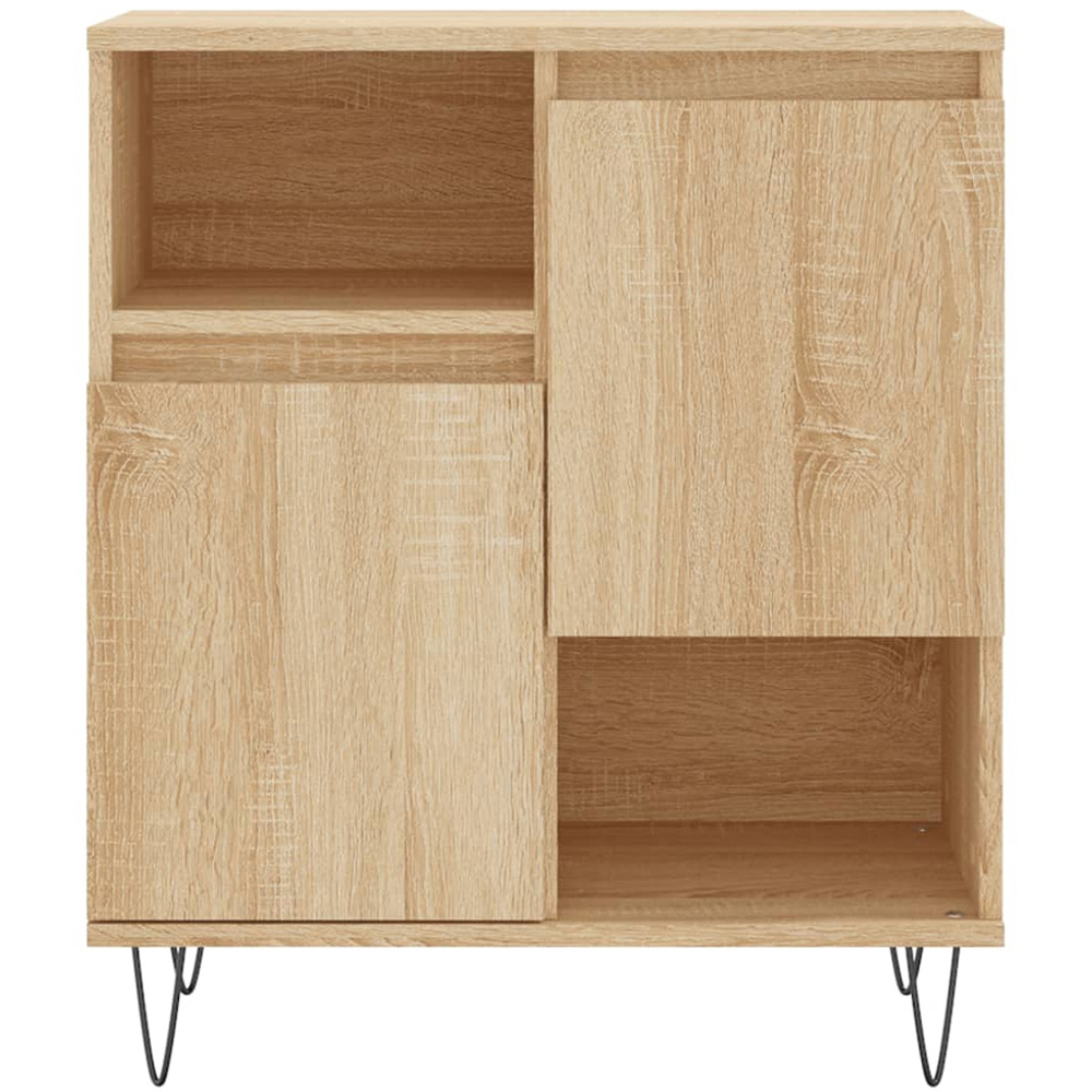 vidaXL 2 Door 2 Open Shelf Sonoma Oak Sideboard Image 5