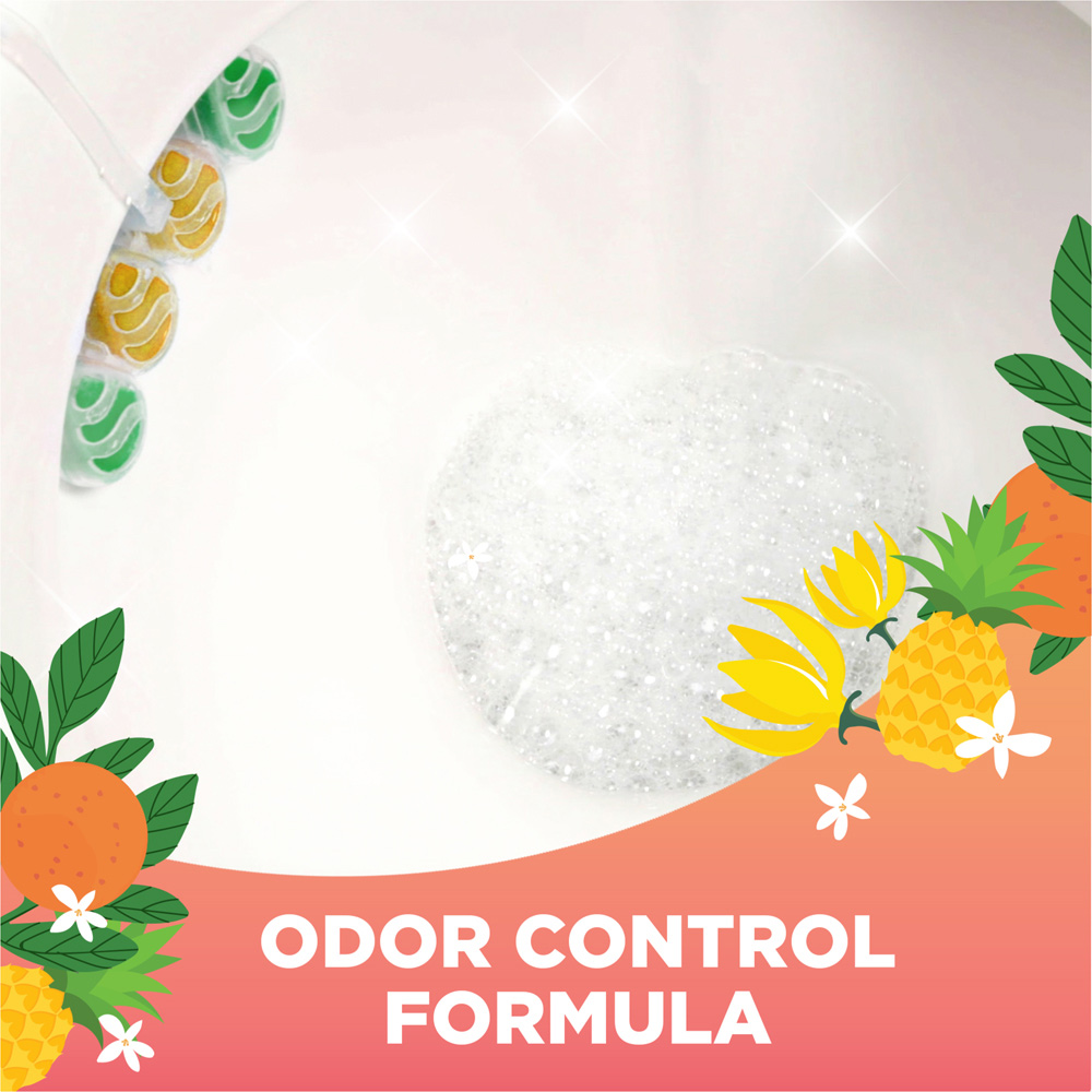 Duck Tropical Summer Active Clean Toilet Rim Block 38.6g Wilko