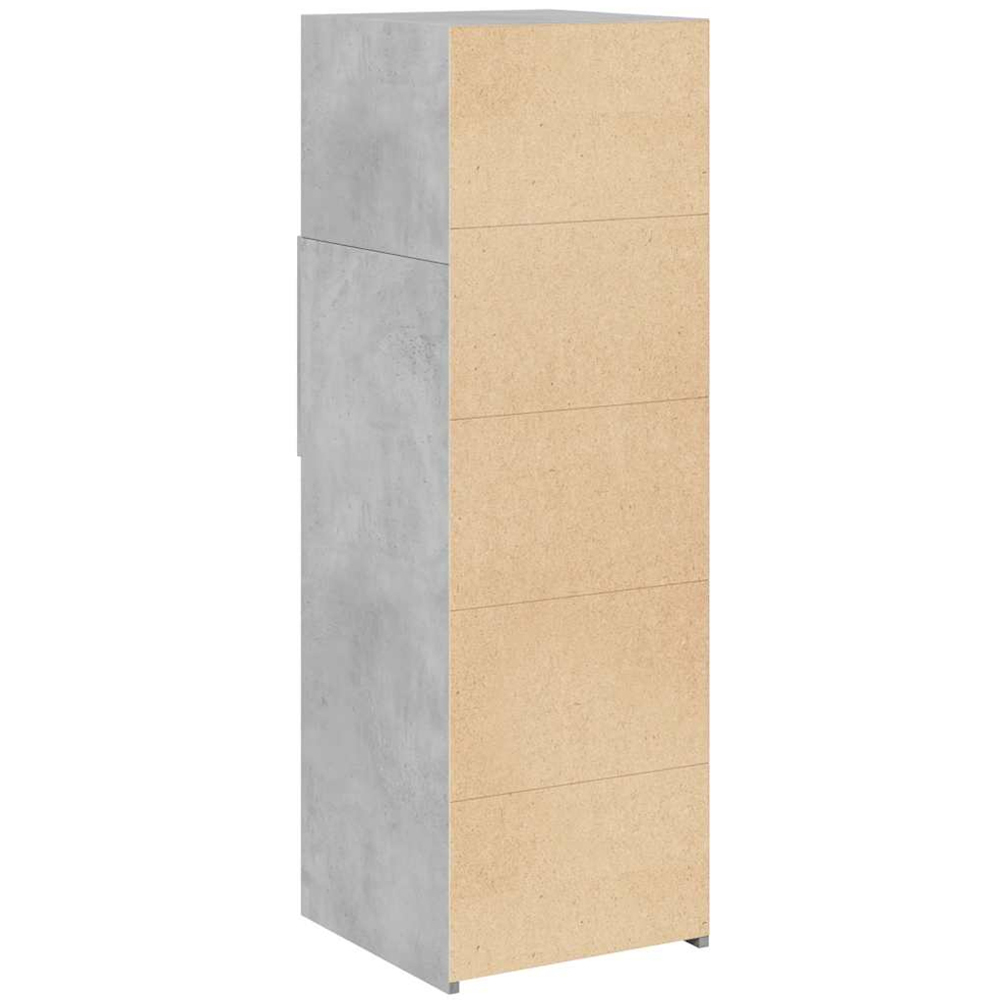 vidaXL 2 Drawer 3 Shelf Concrete Grey Highboard Image 6