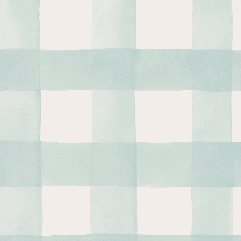 Holden Decor Watercolour Gingham Blue Wallpaper Image 3