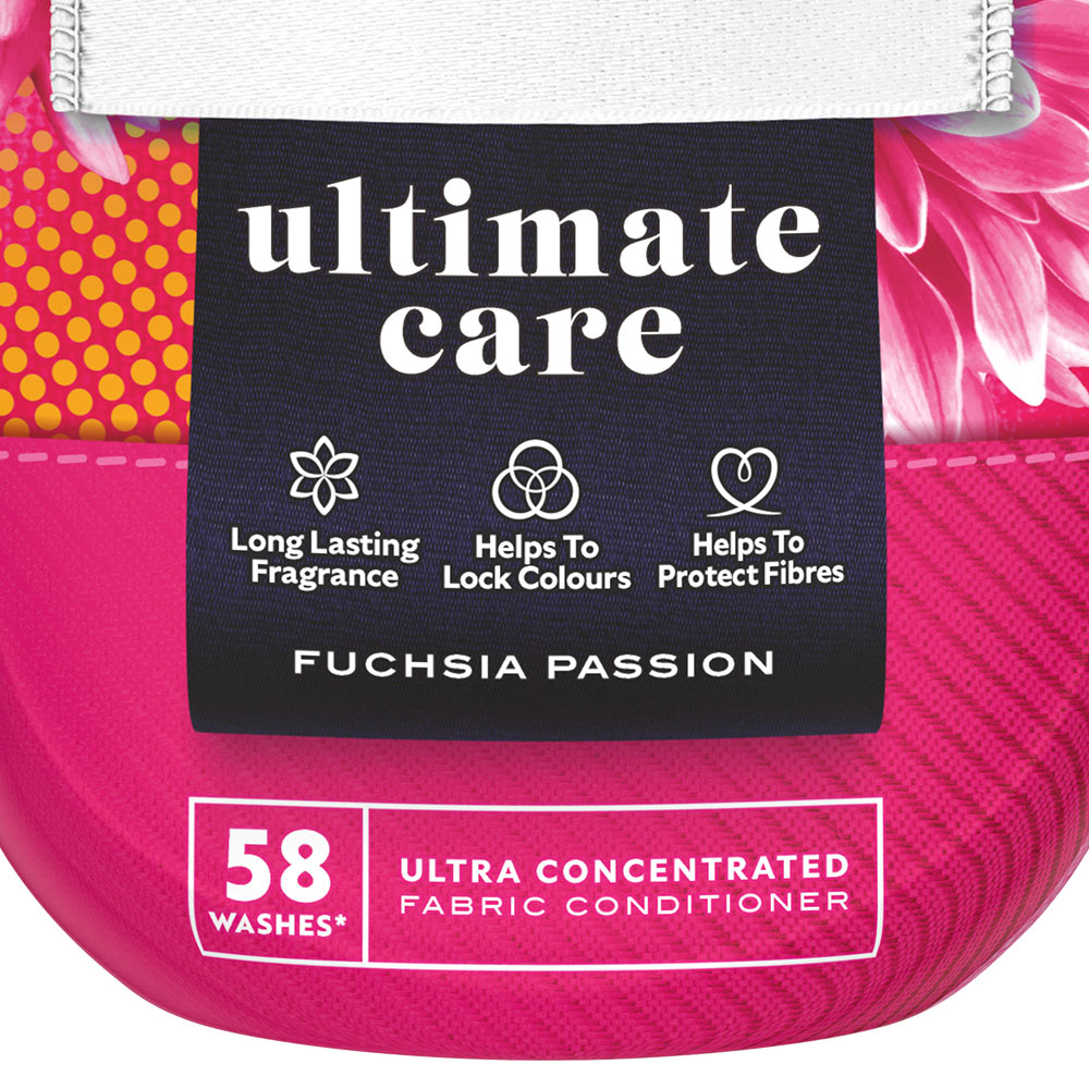 Comfort Ultimate Care Fuchsia Passion Fabric Conditioner 58 Washes 840ml Image 4