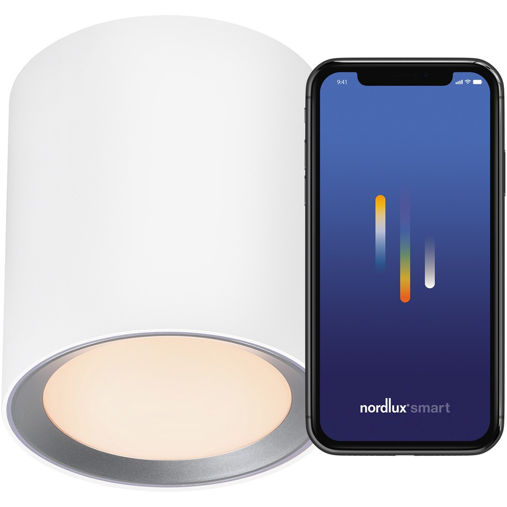 Nordlux Landon Smart White Long Ceiling Light Image 5