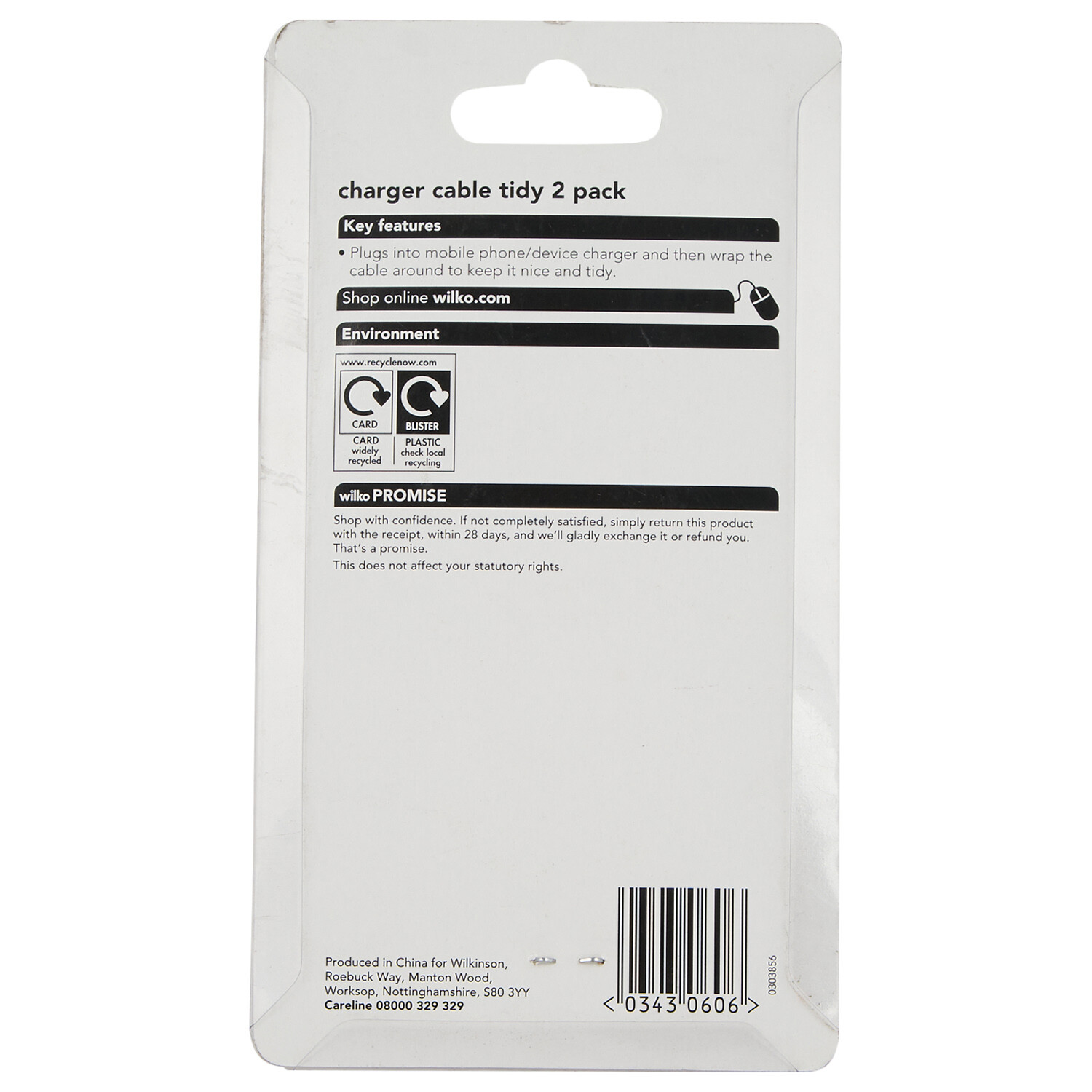 Wilko Charger Cable Tidy 2pk Image 2