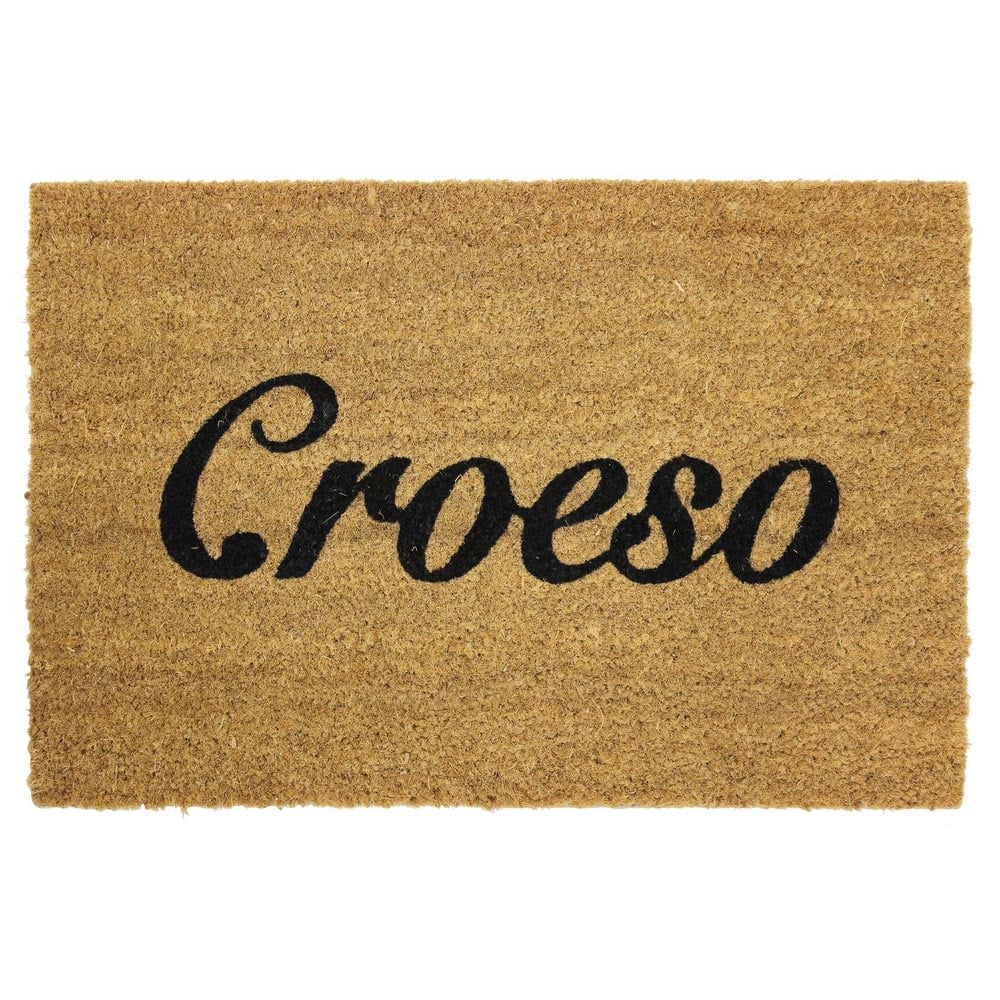 JVL Latex Coir Croeso Doormat 40 x 60cm Image 1